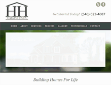 Tablet Screenshot of homesbyhalsey.com